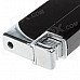 Fashion Windproof Butane Lighter / Tricky Joke Toy - Black + Silver
