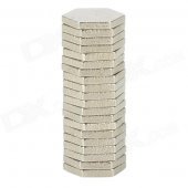 10mm Hexagonal Shape NdFeB Magnet - Silver (20 PCS)