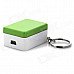 D008 Square Style Windproof Rechargeable Electronic Cigarette Lighter - Green + White D008 Square Style Windproof Rechargeable Electronic Cigarette Lighter - Green + White