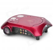 Portable Home Theater DVD Projector - Red + Black + Silver