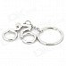 Bicycle Man Style Zinc Alloy Keychain - Silver
