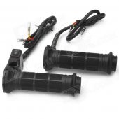 DIY Electric Heating Warm Handle Grip for Motorcycle - Black (2 PCS)