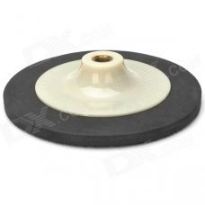 JH-7-14 7" 14-thread Car Polishing Pad Tool - Black + Off-white JH-7-14 7" 14-thread Car Polishing Pad Tool - Black + Off-white