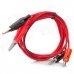 Multimeter Banana Plug to Alligator Clip Test Probe Cable - Red + Black (100cm) Multimeter Banana Plug to Alligator Clip Test Probe Cable - Red + Black (100cm)