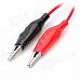 Multimeter Banana Plug to Alligator Clip Test Probe Cable - Red + Black (100cm) Multimeter Banana Plug to Alligator Clip Test Probe Cable - Red + Black (100cm)