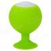 Portable Mini Rechargeable 2-Channel Speaker / Cell Phone Stand - Green Portable Mini Rechargeable 2-Channel Speaker / Cell Phone Stand - Green