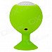 Portable Mini Rechargeable 2-Channel Speaker / Cell Phone Stand - Green Portable Mini Rechargeable 2-Channel Speaker / Cell Phone Stand - Green