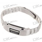 0.8" OLED Bluetooth Incoming Call Vibrate Alert Bracelet with Caller ID Display (Silver)