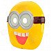 Cute Plastic Party Mask - Yellow