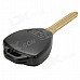 029332 Replacement Car 2-Button Remote Key Head + Case for Toyota Corolla - Black + Beige 029332 Replacement Car 2-Button Remote Key Head + Case for Toyota Corolla - Black + Beige