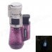 COHIBA Fashionable Windproof 3-Flame Butane Lighter - Purplish Red+Silver+Black COHIBA Fashionable Windproof 3-Flame Butane Lighter - Purplish Red+Silver+Black