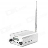 CZE-5C 5W 1.7" LCD Stereo FM Transmitter - Silver