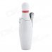 BLQ-7 Bowling Ball Style Windproof Butane Gas Jet Lighter - White + Red + Black BLQ-7 Bowling Ball Style Windproof Butane Gas Jet Lighter - White + Red + Black