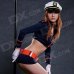 Mengjinggongzhu Sexy Cosplay Policewomen Uniform - Deep Blue Mengjinggongzhu Sexy Cosplay Policewomen Uniform - Deep Blue