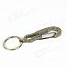 Durable Zinc Alloy Snap Keychain - Silver