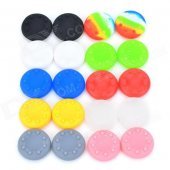 Anti-slip Silicone Analog Thumb Stick / Joystick Caps for Xbox 360 PS3 / PS2 - Multicolored (20 PCS)