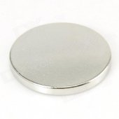 Coin-Shaped NdFeB Strong Magnet - Silver
