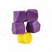 CHEERLINK GS-05 Muli-Function Candy Color Small-stone-shaped Magnetic Sticker - Purple + Yellow