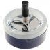 Stylish Creative Zinc Alloy Press Rotary Ashtray - Deep Blue + Silver + Black Stylish Creative Zinc Alloy Press Rotary Ashtray - Deep Blue + Silver + Black
