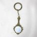 Retro Style Mirror Zinc Alloy Keychain - Bronze