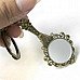 Retro Style Mirror Zinc Alloy Keychain - Bronze