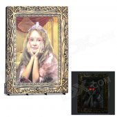Gothic Style Electronic Sensing Ghost Photo Frame for Halloween - Brown (2 x AA)