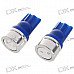 T10 1W 12V Blue Light Car Turning Signal Light Bulb (2-Pack)