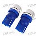 T10 1W 12V Blue Light Car Turning Signal Light Bulb (2-Pack)