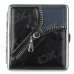 Zipper Style PU Leather + Stainless Steel Double-Sided Cigarette Case - Black (Holds 20 PCS) Zipper Style PU Leather + Stainless Steel Double-Sided Cigarette Case - Black (Holds 20 PCS)