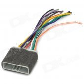 Car CD DVD Audio Power Connector Plug Cable for Honda Civic - Multicolored