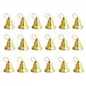 Christmas Tree Decorative Bells - Golden (18 PCS)