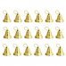 Christmas Tree Decorative Bells - Golden (18 PCS)
