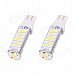T10 10W 750lm 20 x SMD 7020 LED White Light Car Steering / Signal / Corner Lamp - (DC 12V / 2 PCS) T10 10W 750lm 20 x SMD 7020 LED White Light Car Steering / Signal / Corner Lamp - (DC 12V / 2 PCS)