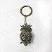 Retro Owl Style Zinc Alloy Keychain - Bronze