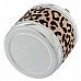 Creative Zinc Alloy Leopard Pattern Press Rotary Ashtray - Silver + Black + Golden Creative Zinc Alloy Leopard Pattern Press Rotary Ashtray - Silver + Black + Golden