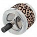 Creative Zinc Alloy Leopard Pattern Press Rotary Ashtray - Silver + Black + Golden Creative Zinc Alloy Leopard Pattern Press Rotary Ashtray - Silver + Black + Golden