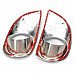 ABS Car Front Foglight Lampshade Frames for Chevrolet New Sail - Silver (Pair) ABS Car Front Foglight Lampshade Frames for Chevrolet New Sail - Silver (Pair)