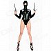 Toxic Hooded Ninja Teddy Female Costume - Black (Size-L) Toxic Hooded Ninja Teddy Female Costume - Black (Size-L)