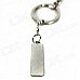 Zinc Alloy Dog Bone Keychain - Silver