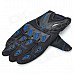 SCOYCO mc10 Racing Car Full-finger Gloves - Black + Blue (Size M)