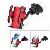 FLY S2168W-C Universal 360 Degree Rotation Car Holder Mount for Iphone / HTC + More - Black + Red