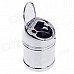 Stylish Creative Zinc Alloy Spring Lid Ashtray - Silver Stylish Creative Zinc Alloy Spring Lid Ashtray - Silver