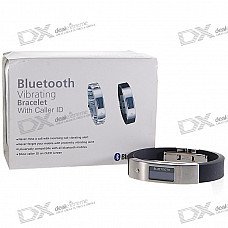 0.9" OLED Bluetooth Incoming Call Vibrate Alert Bracelet with Caller ID Display (Black) 0.9" OLED Bluetooth Incoming Call Vibrate Alert Bracelet with Caller ID Display (Black)