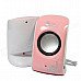 Jeway JS-5200 USB Portable Music Speaker for PC / Laptop - Pink (2 PCS) Jeway JS-5200 USB Portable Music Speaker for PC / Laptop - Pink (2 PCS)