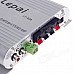 Lepai LP-838 60W Multifunction Stereo Car Audio Power Amplifier - Silver