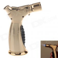 JOBON 6650 High Grade Butane Jet Torch Lighter - Golden + Black JOBON 6650 High Grade Butane Jet Torch Lighter - Golden + Black