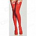Fashion Sexy Bowknot Stockings - Red + White (Free size) Fashion Sexy Bowknot Stockings - Red + White (Free size)