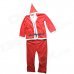 Adult Santa Claus Role Playing Suit - Red + White (Free Size) Adult Santa Claus Role Playing Suit - Red + White (Free Size)