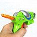 Manual Launch Outdoor Indoor Sponge Ball Gun Toy for Kids w/ 3-Sponge Cartridges -Multicolored:Green