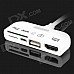 5-in-1 Micro USB MHL to HDMI Cable w/ OTG Camera Connection Kit / 11-pin Micro USB Adapter - White 5-in-1 Micro USB MHL to HDMI Cable w/ OTG Camera Connection Kit / 11-pin Micro USB Adapter - White